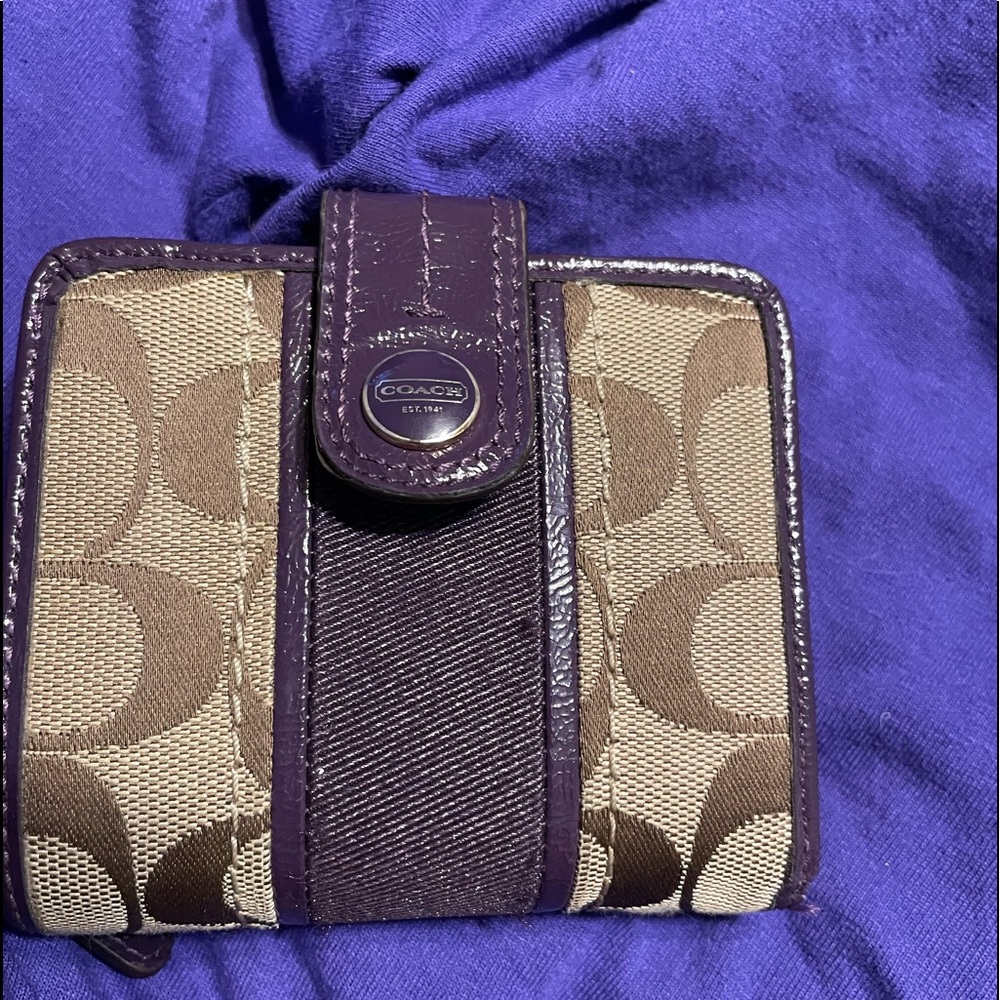 Coach Purple Wallet
